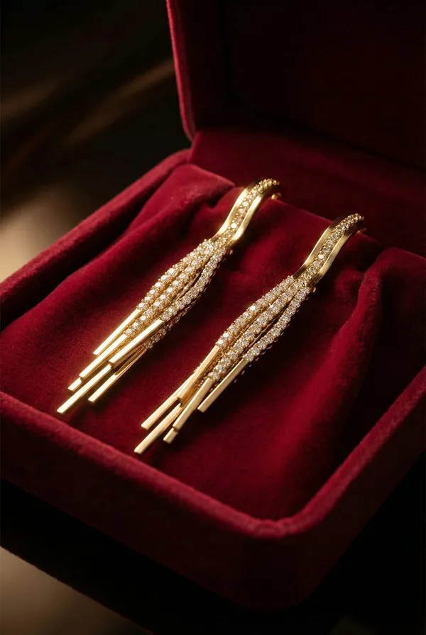 Gold_Metal_Crystal_Tassel_Drop_Earrings_For_Women