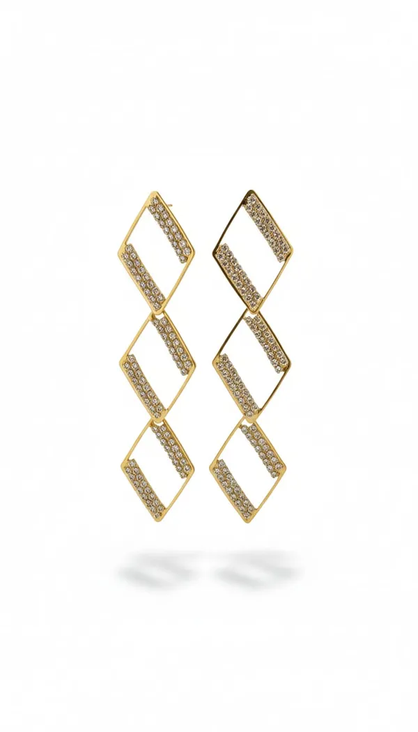 Gold_Metal_Geometric_Cubic_Zirconia_Drop_Earrings_For_Women