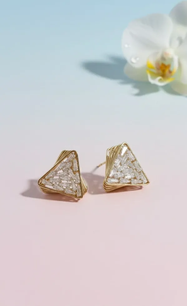 Gold_Metal_Geometric_Crystal_Triangle_Stud_Earrings_For_Women