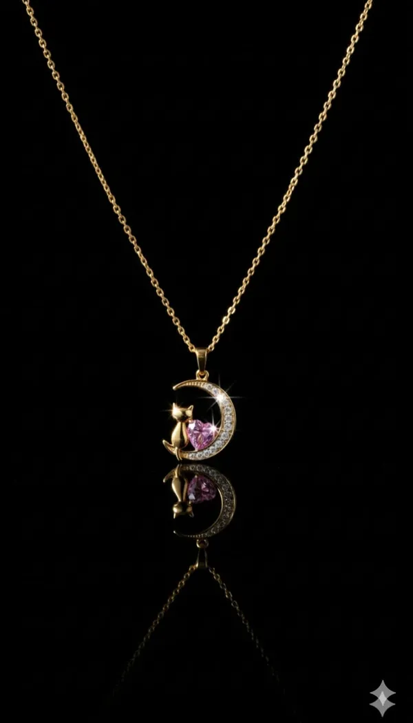 Gold_Metal_Moon_Pink_Heart_Crystal_Pendant_Necklace_For_Women__Pack_of_2