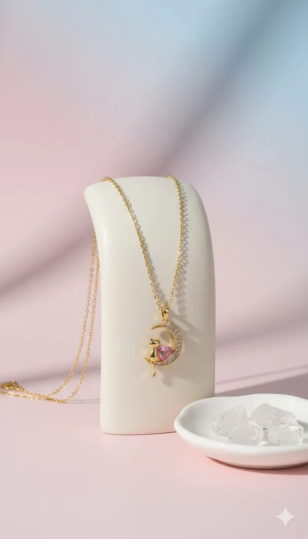 Gold_Metal_Moon_Pink_Heart_Crystal_Pendant_Necklace_For_Women__Pack_of_2