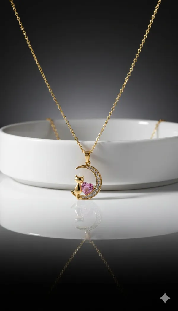 Gold_Metal_Moon_Pink_Heart_Crystal_Pendant_Necklace_For_Women__Pack_of_2