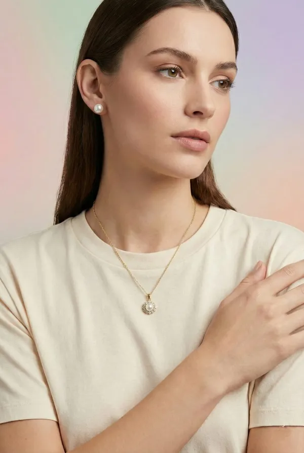 Gold_Metal_Pearl_Pendant_Necklace_With_Stud_Earrings_Set_For_Women__Pack_of_2