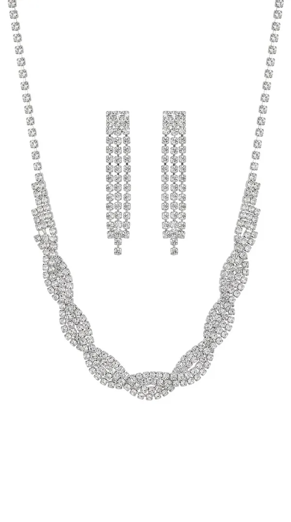 Silver_Metal_American_Diamond_Layered_Necklace_Set_For_Women