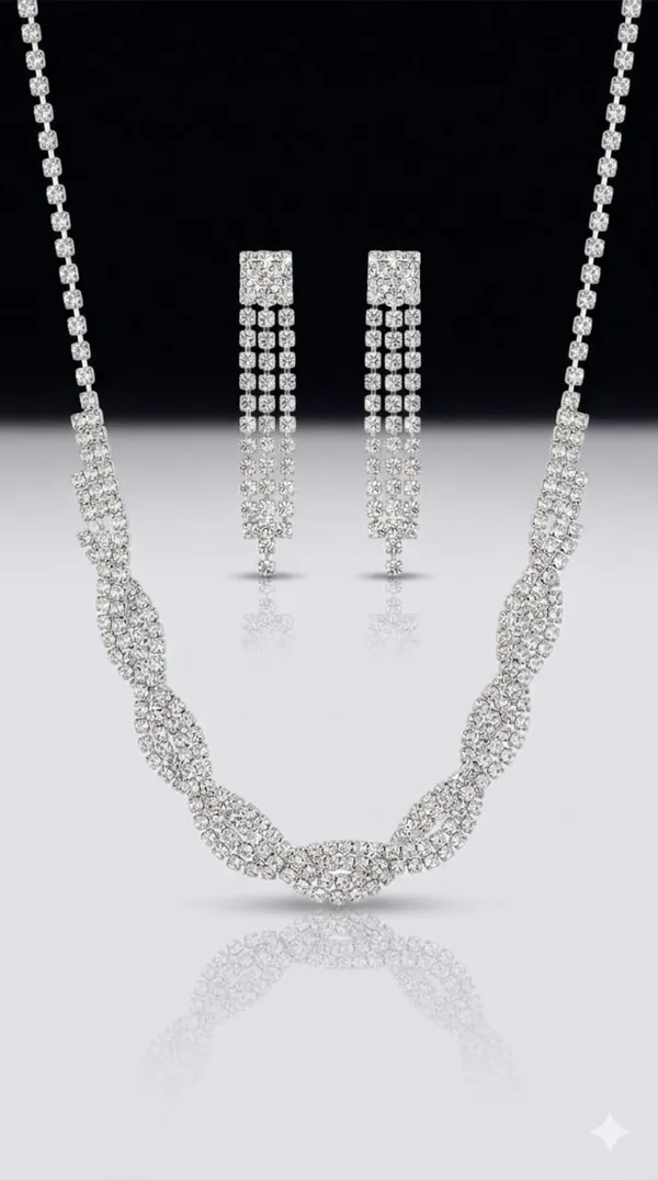 Silver_Metal_American_Diamond_Layered_Necklace_Set_For_Women