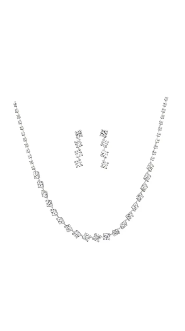 Silver_Metal_SquareCut_American_Diamond_Tennis_Necklace_Set_With_Earrings_For_Women__Pack_of_2