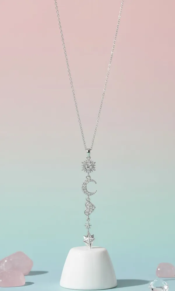 Silver_Metal_Celestial_Moon_Star_Crystal_Pendant_Necklace_For_Women