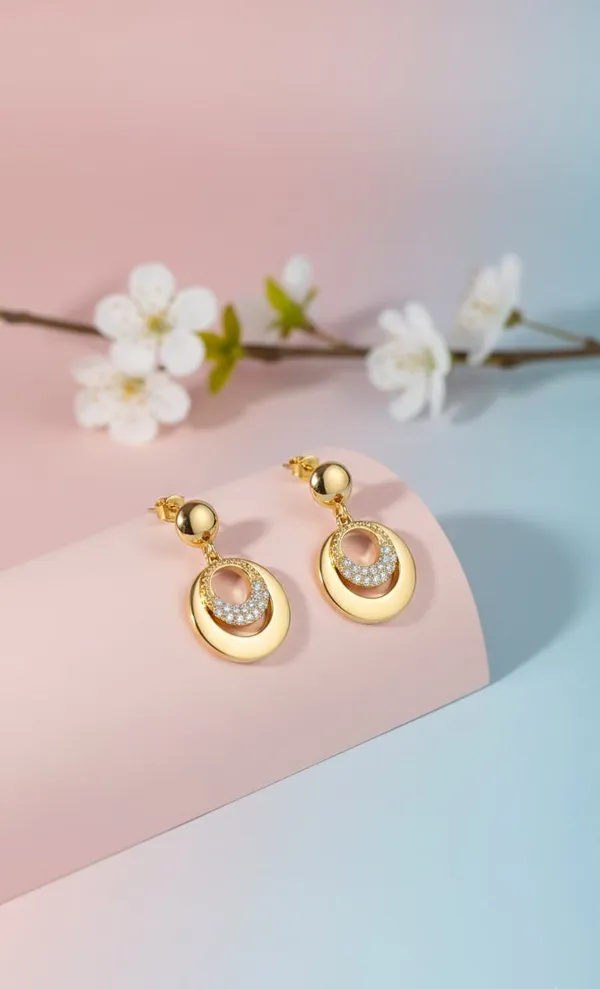 Gold_Metal_Crystal_Circle_Drop_Earrings_For_Women