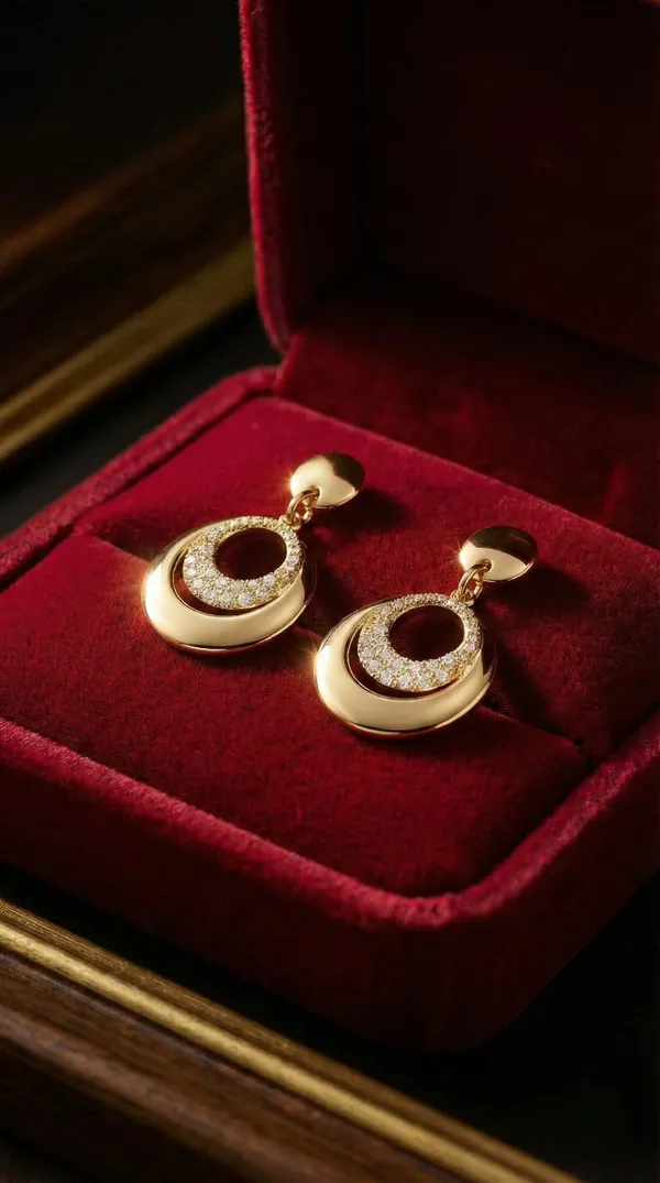 Gold_Metal_Crystal_Circle_Drop_Earrings_For_Women