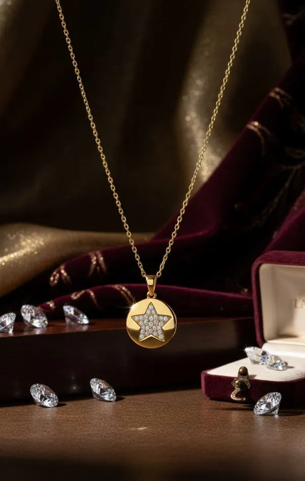 Gold_Metal_Crystal_Star_Medallion_Pendant_Necklace_For_Women__Pack_of_2