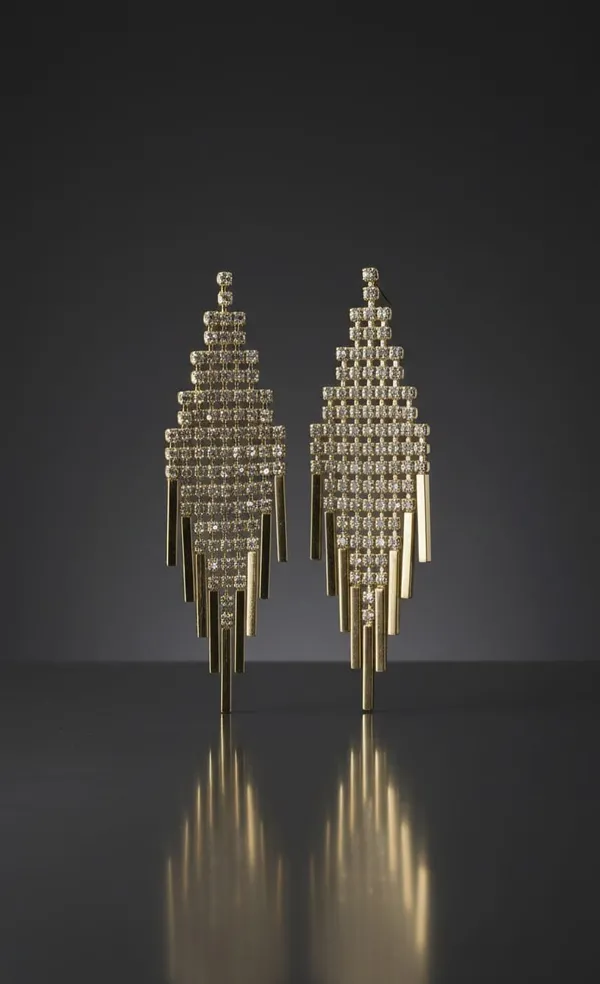 Gold_Metal_Crystal_Tassel_Dangle_Earrings_For_Women__Pack_of_2