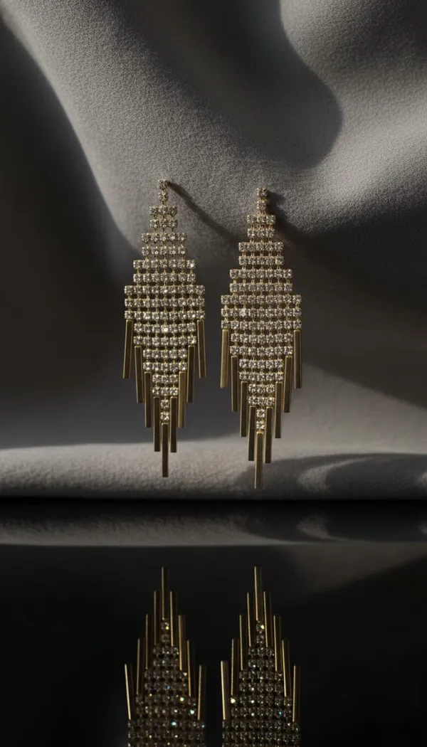 Gold_Metal_Crystal_Tassel_Dangle_Earrings_For_Women__Pack_of_2