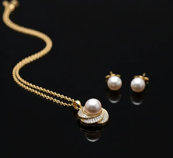 Gold_White_Metal_Pearl_Crystal_Pendant_Set_With_Studs_For_Women__Pack_of_2