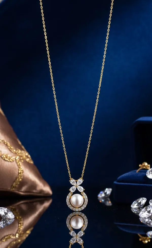 Gold_Metal_Pearl_Halo_Crystal_Pendant_Necklace_For_Women__Pack_of_2