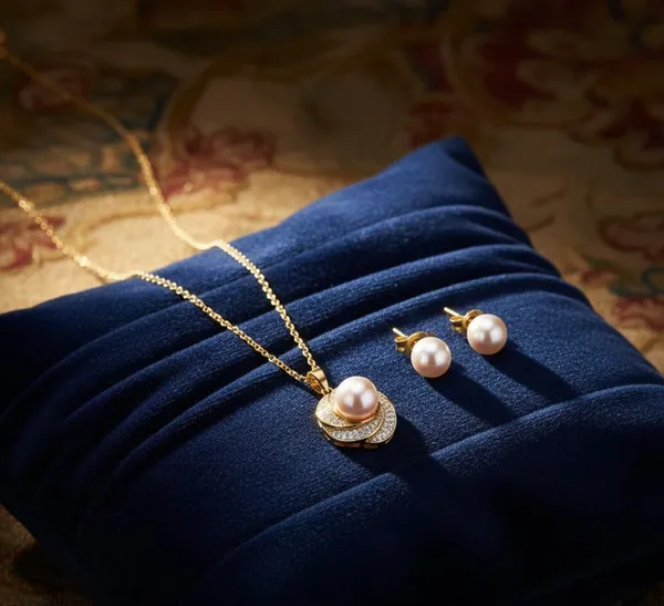 Gold_White_Metal_Pearl_Crystal_Pendant_Set_With_Studs_For_Women__Pack_of_2