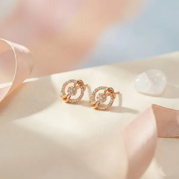 Rose_Gold_Metal_Floral_Knot_American_Diamond_Stud_Earrings_For_Women__Pack_of_2