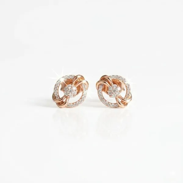 Rose_Gold_Metal_Floral_Knot_American_Diamond_Stud_Earrings_For_Women__Pack_of_2