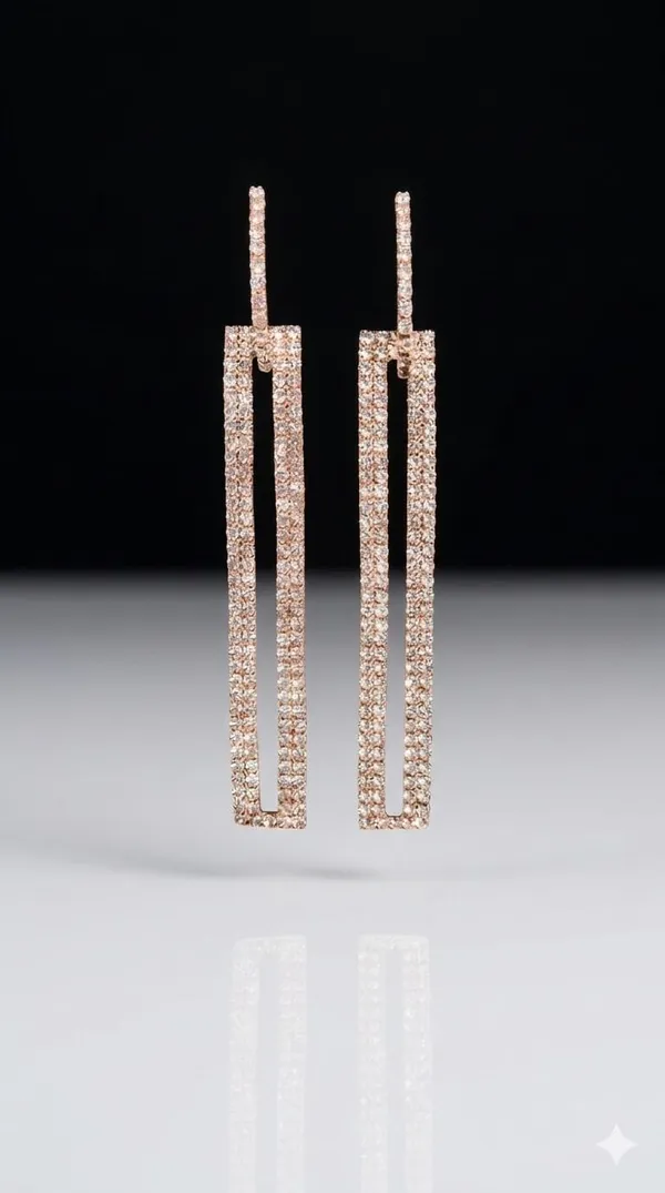 Rose_Gold_Metal_Crystal_Rectangle_Drop_Earrings_For_Women