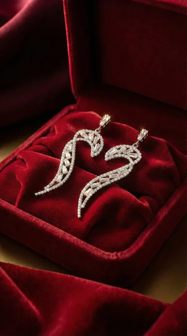Silver_Metal_Angel_Wing_American_Diamond_Drop_Earrings_For_Women
