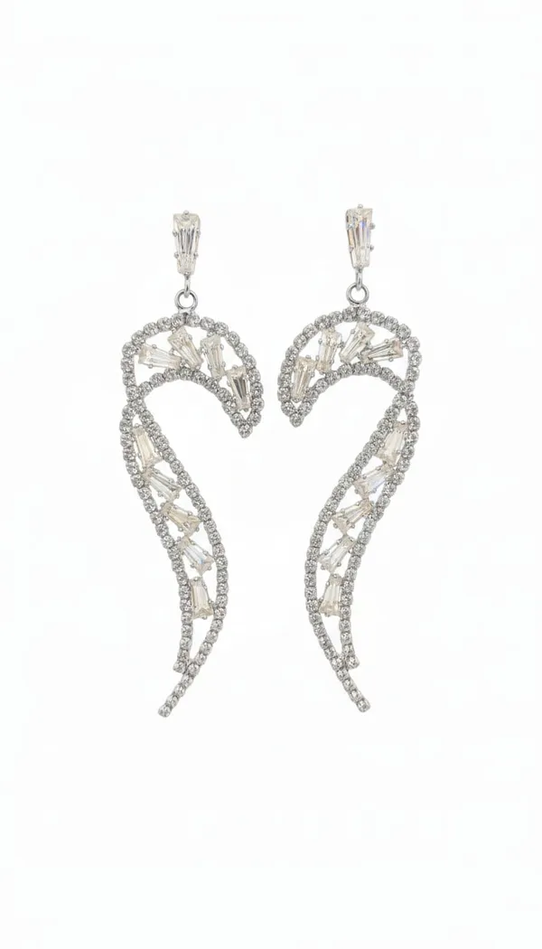 Silver_Metal_Angel_Wing_American_Diamond_Drop_Earrings_For_Women
