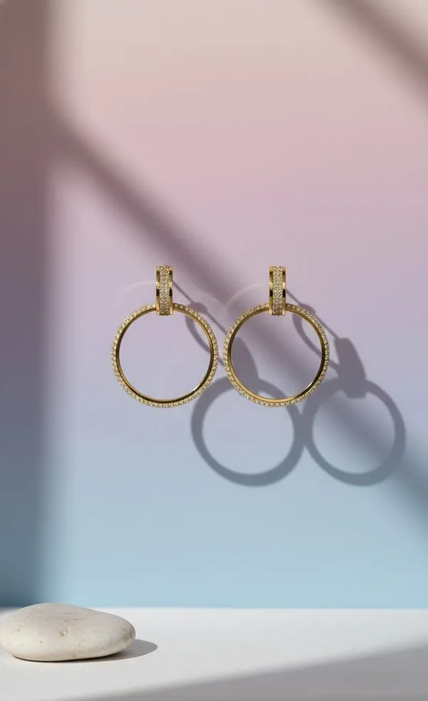 White_Golden_Metal_American_Diamond_Round_Hoop_Earrings_For_Women__Pack_of_2