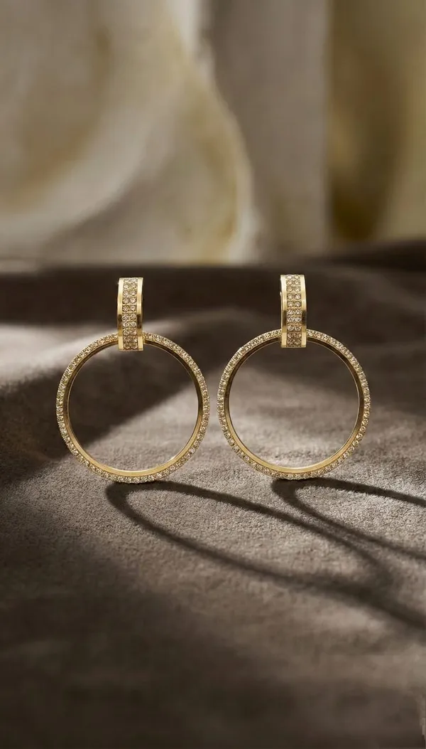 White_Golden_Metal_American_Diamond_Round_Hoop_Earrings_For_Women__Pack_of_2
