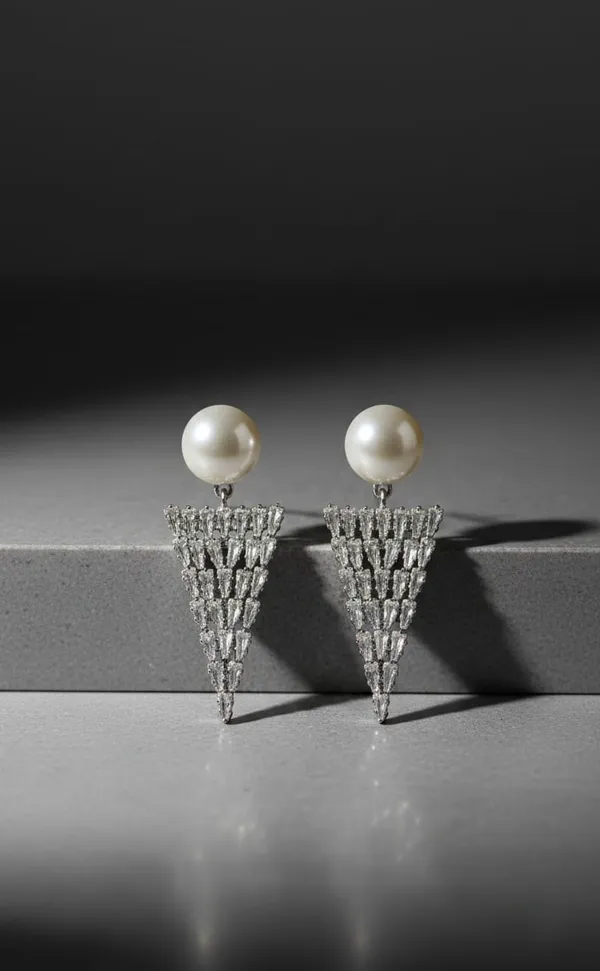 Silver_Metal_Pearl_Tassel_Drop_Earrings_For_Women