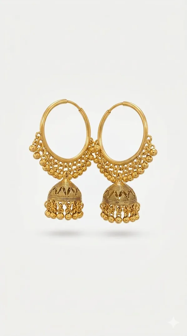 Gold_Metal_Traditional_Jhumka_Hoop_Earrings_For_Women