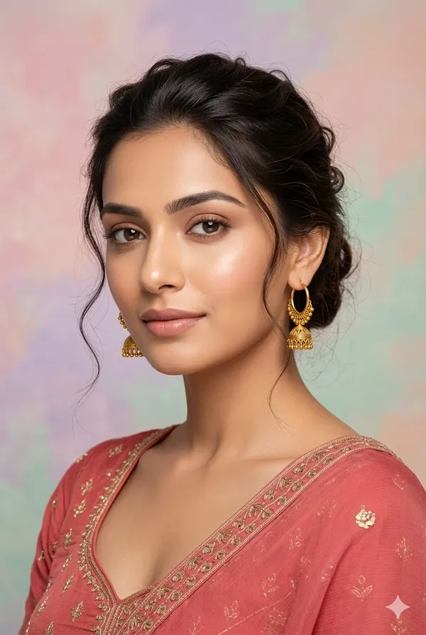 Gold_Metal_Traditional_Jhumka_Hoop_Earrings_For_Women
