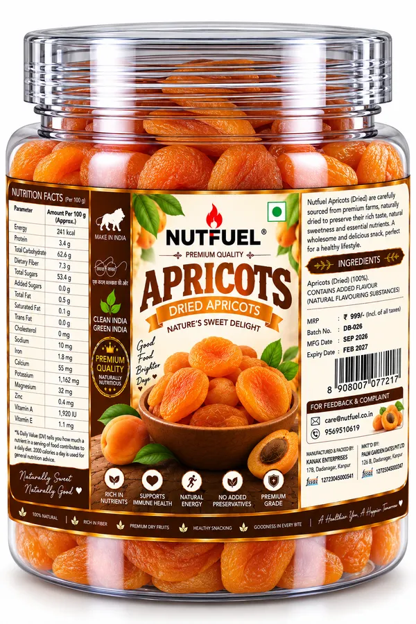 NUTFUEL_Dried_Apricots_200g_|_Premium_Dried_Apricots_|_Naturally_Sweet_&_Delicious_|_Rich_&_Nutritious_Dry_Fruit_Snack_|_Healthy_Everyday_Snacking
