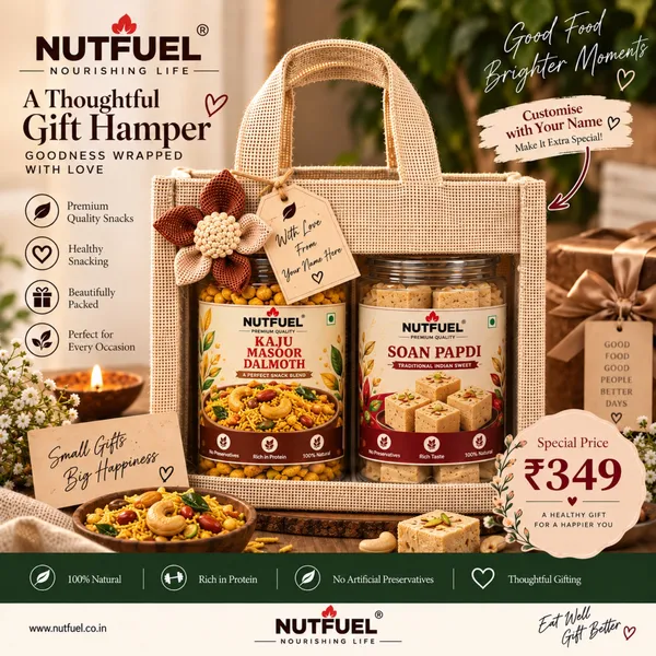 NUTFUEL_Premium_Gift_Hamper_with_Kaju_Masoor_Dalmoth_&_Soan_Papdi_|_Beautifully_Packed_Festive_Gift_Box_|_Perfect_for_Diwali,_Birthday_&_Corporate_Gifting_|_Customizable_Gift_Hamper