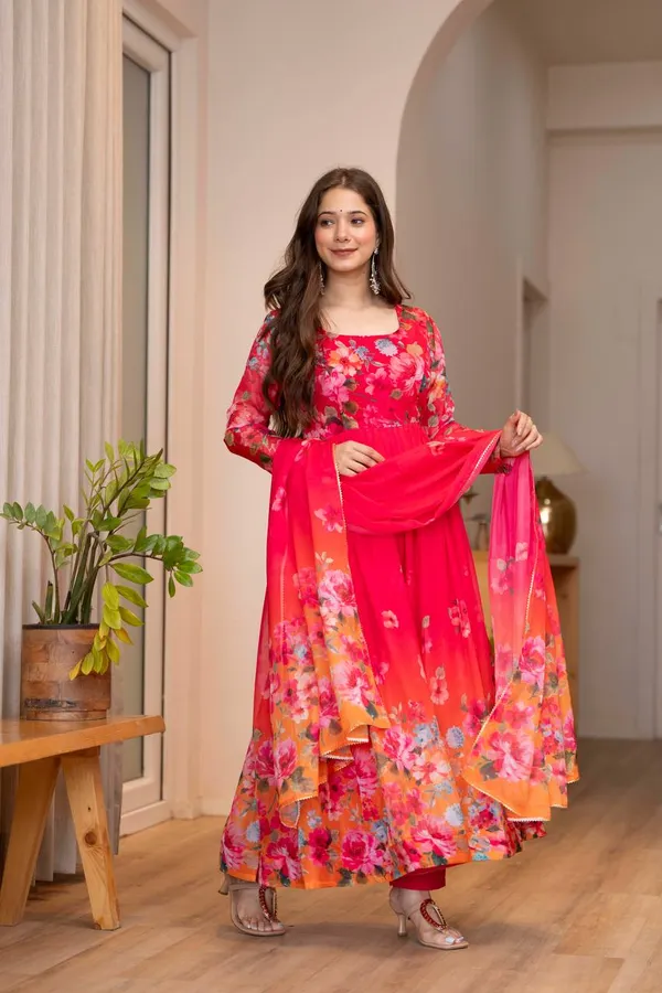 Red_Premium_And_Fancy_Design_Pure_Soft_Lightweight_Organza_Gown_Set_For_Women