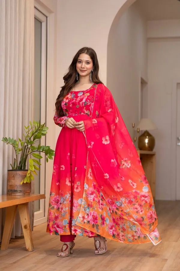 Red_Premium_And_Fancy_Design_Pure_Soft_Lightweight_Organza_Gown_Set_For_Women