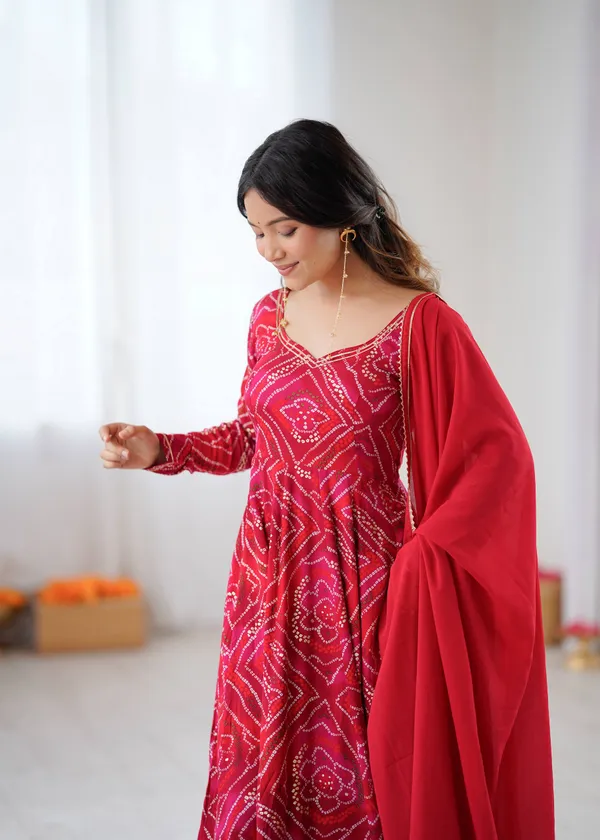 Red_Premium_And_Fancy_Design_Viscose_Rayon_Gown_Set_For_Women