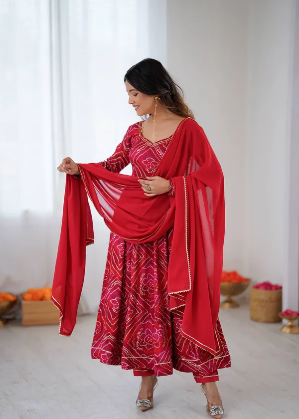 Red_Premium_And_Fancy_Design_Viscose_Rayon_Gown_Set_For_Women