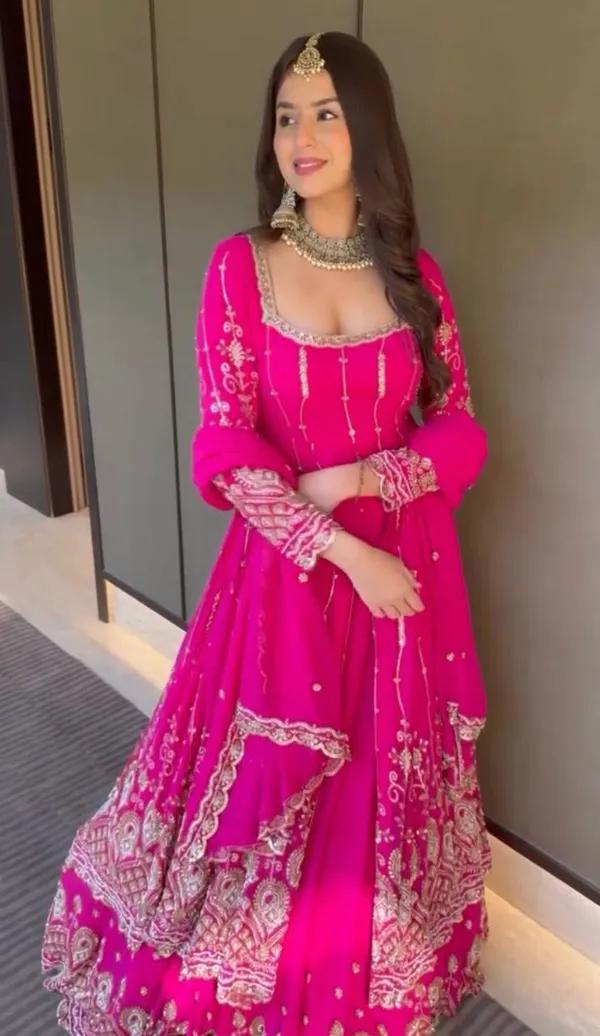 Pink_Premium_And_Fancy_Design_Faux_Georgette_Lehenga_Set_For_Women
