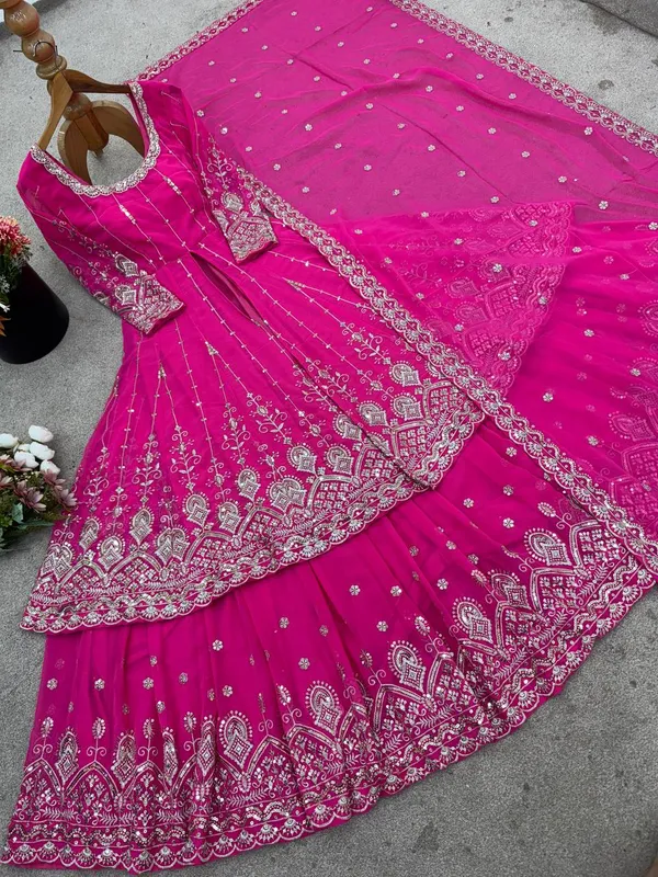 Pink_Premium_And_Fancy_Design_Faux_Georgette_Lehenga_Set_For_Women