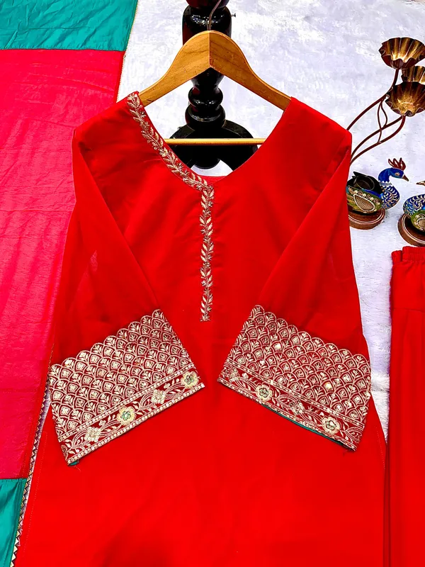 Red_Premium_And_Fancy_Design_Faux_Georgette_Farsi_Suit_Set_For_Women