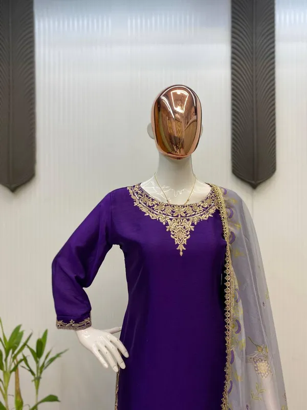 Purple_Premium_And_Fancy_Design_Printed_Organza_Suit_Set_For_Women