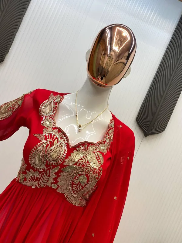 Red_Premium_And_Fancy_Design_Chinon_Suit_Set_For_Women