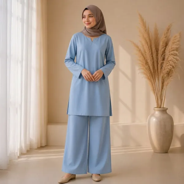 Sky_Blue_Cotton_Relaxed_Fit_Kurta_Set_For_Women