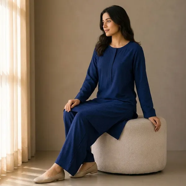 Navy_Blue_Rayon_Straight_Fit_Kurta_Set_For_Women
