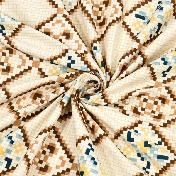 Mustard_Cotton_Feel_Geometric_Print_Bedsheet_100_X_108_Inch