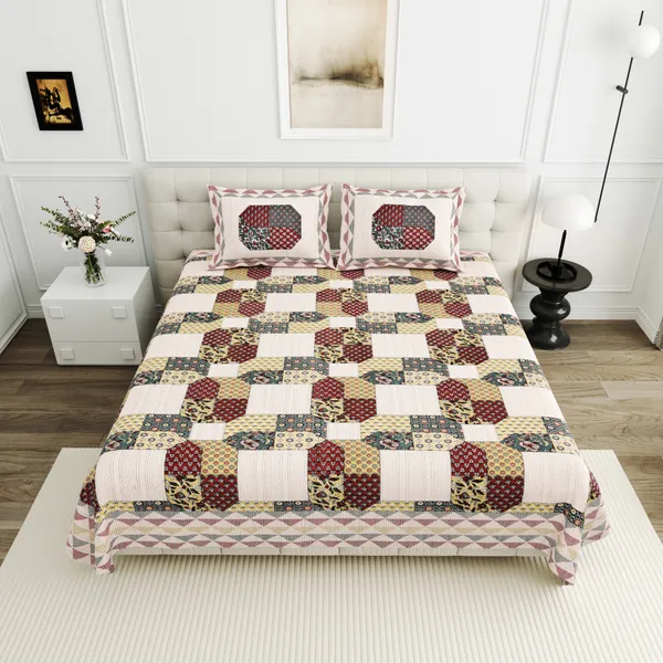Pink__Cotton_Feel_Printed_Bedsheet_95_X_108_Inch