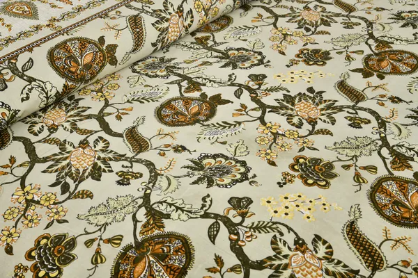 Yellow_And_Beige_Cotton_Feel_Floral_Embroidery_Cushion_Cover_100_X_108_Inch