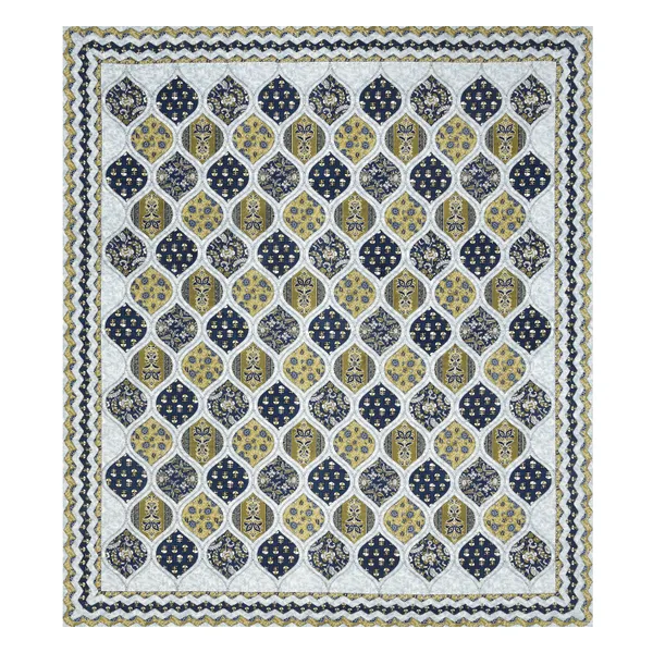 Blue_Cotton_Feel_Geometric_Print_Bedding_Set_95_X_108_Inch