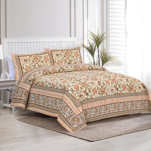 Yellow_And_Rust_Cotton_Feel_Printed_Bedding_Set_100_X_108_Inch