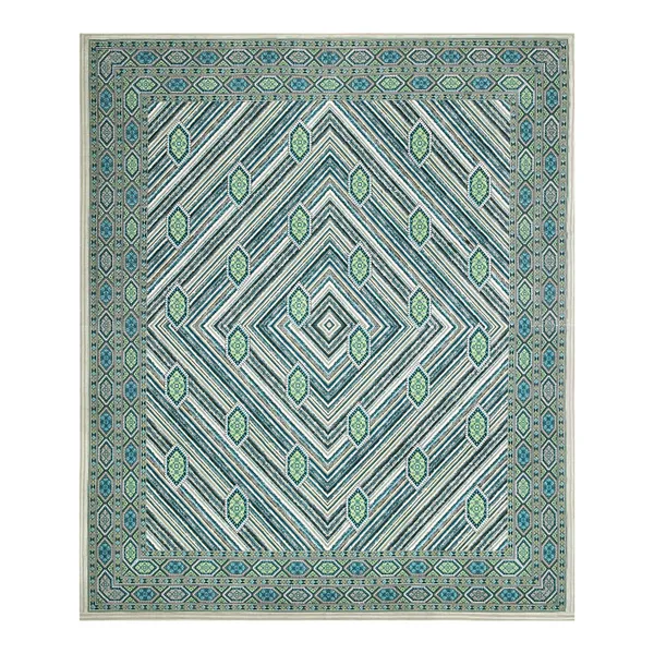 Green_Cotton_Feel_Geometric_Print_Bedding_Set_100_X_108_Inch