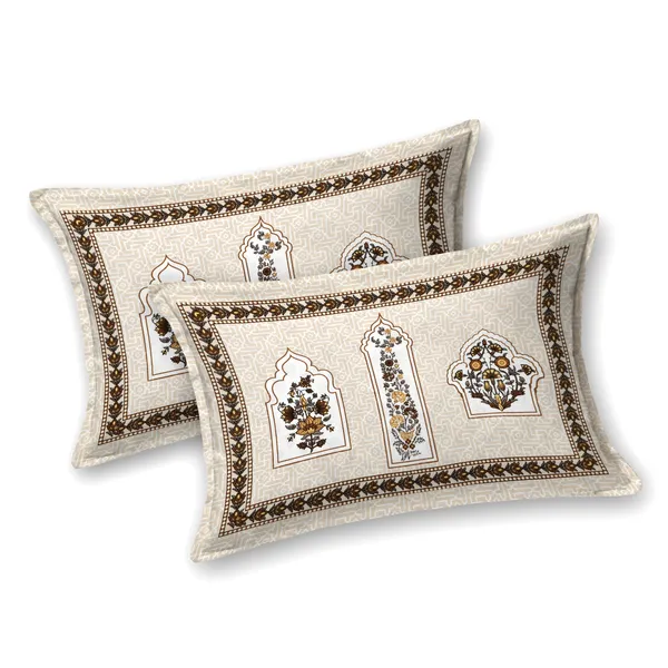 Beige__Cotton_Feel_Printed_Bedding_Set_108_X_108_Inch