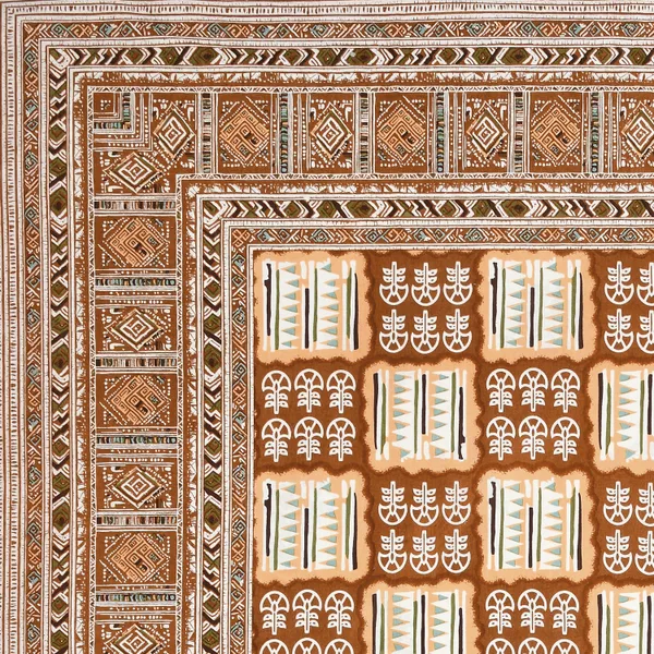 Orange_Cotton_Feel_Geometric_Print_Bedsheet_100_X_108_Inch